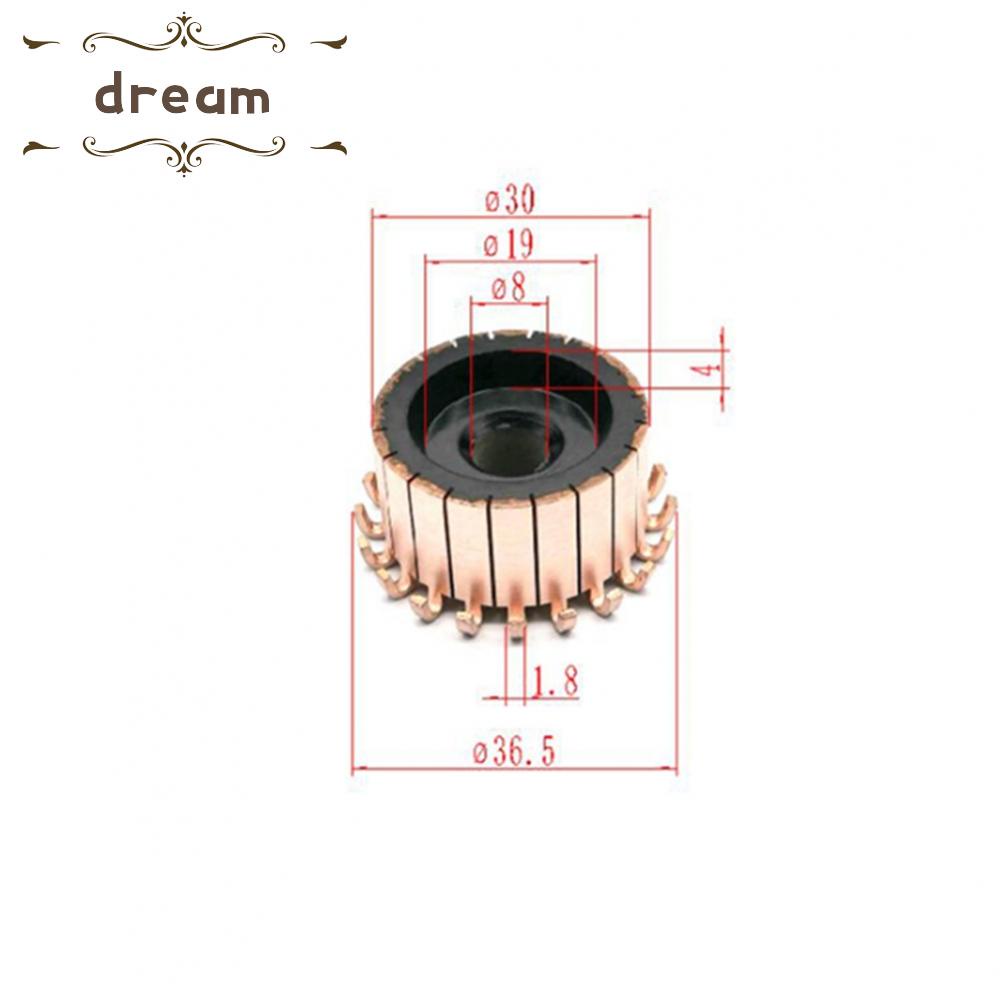 【DREAMLIFE】Universal Motor Commutator Car Commutator 8x30x17.5（17.5）Mm Copper Hook Type