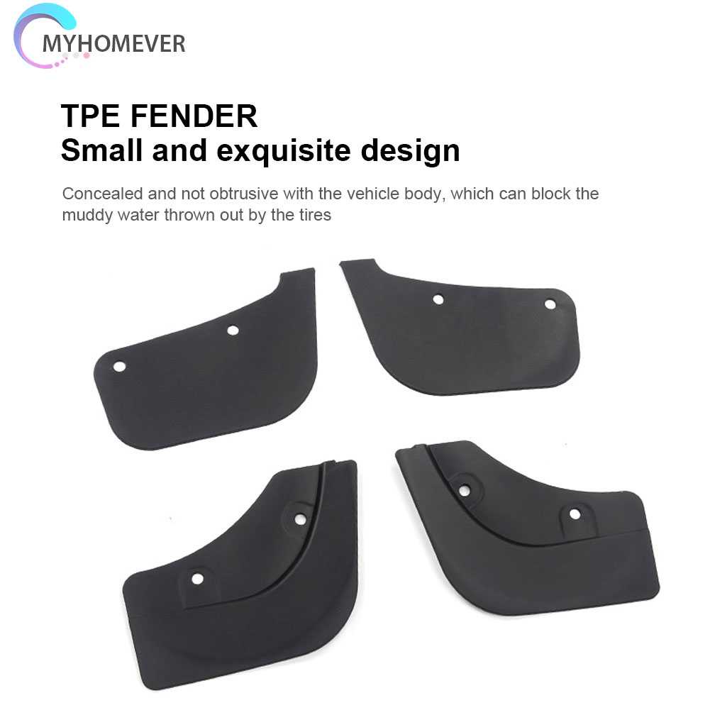 Set 4 Tấm Chắn Bùn Cao Cấp Cho Xe Ô Tô Tesla Model Y / 3