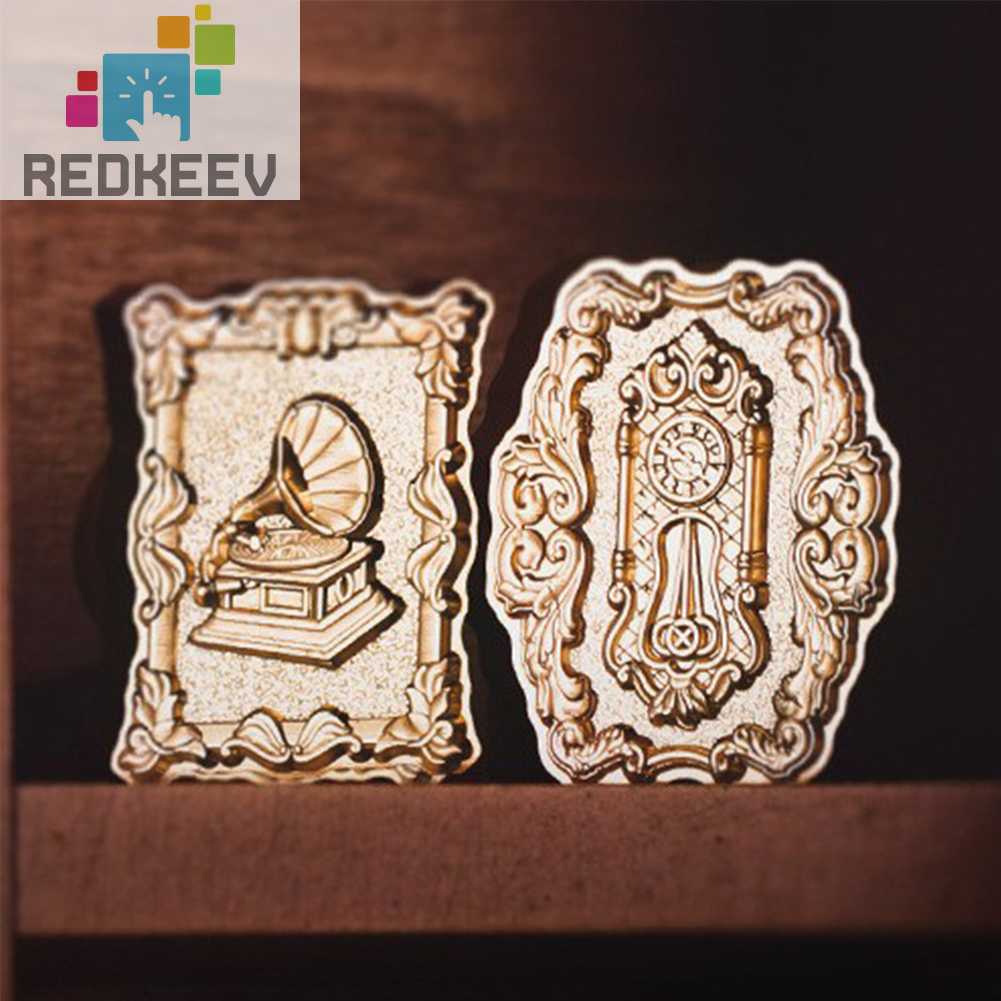 Đầu Tem Đóng Dấu Niêm Phong Thiệp Mời Đám Cưới DIY Phong Cách Retro