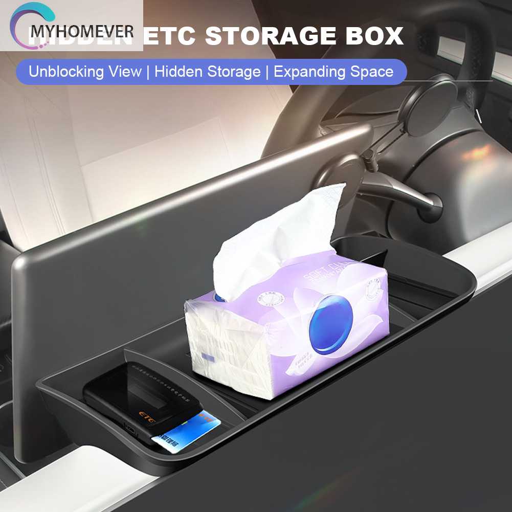 Hộp Đựng Đồ Dùng Gắn Bảng Điều Khiển Chống Trượt Cho Tesla Model 3