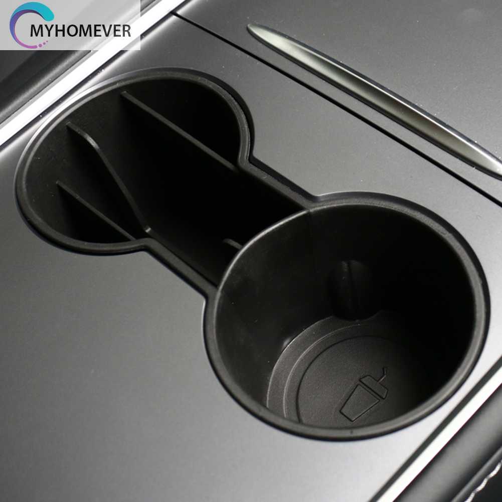 Khay Đựng Cốc Nước Màu Đen Gắn Trung Tâm Điều Khiển Trung Tâm Cho Tesla Model 3