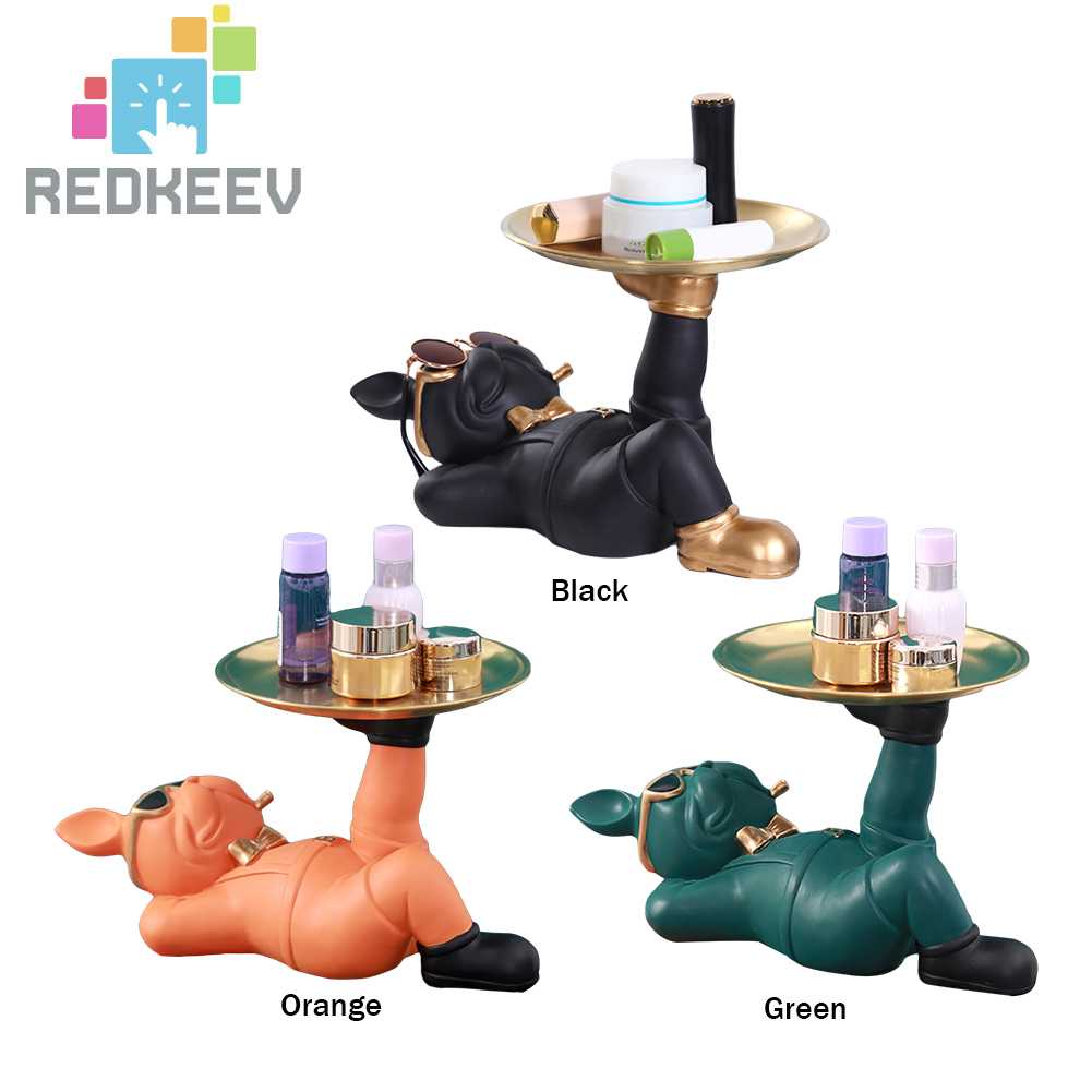 Hộp Đựng Đồ Dùng Hình Chó Bull Bằng Nhựa Độc Đáo Trang Trí Nhà Cửa / Phòng Khách