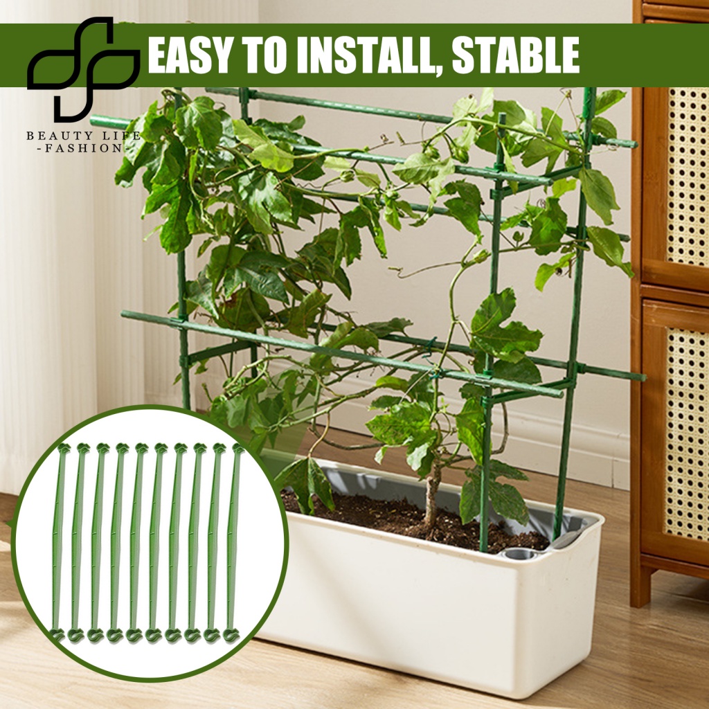Set 10 Thanh Nối Hỗ Trợ Trồng Cây Dây Leo Rộng Tiện Dụng Cho Sân Vườn