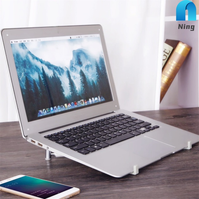 Giá Đỡ Laptop 12-17 Inches Bằng Hợp Kim Nhôm Chống Trượt Có Thể Gấp Gọn Tiện Dụng