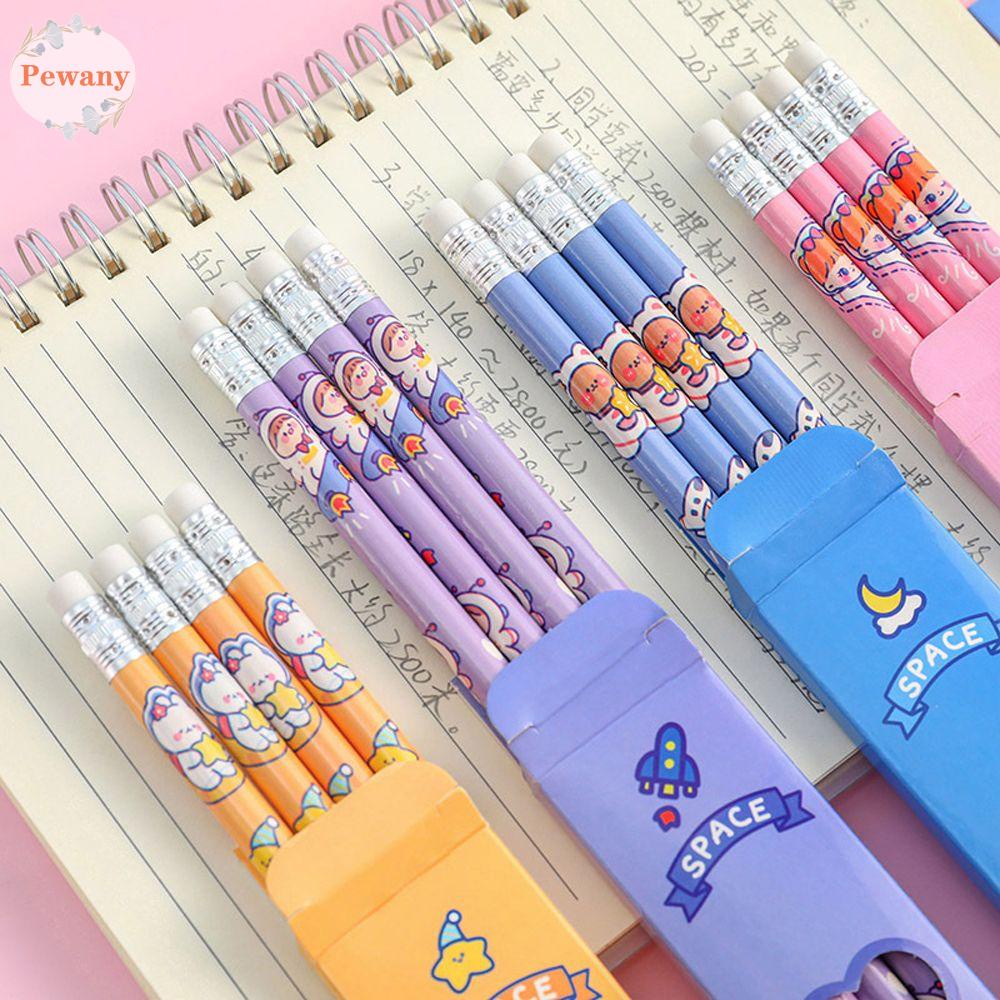 Bút Chì Gỗ HB Vẽ Phác Thảo Hoạ Tiết Phi Hành Gia Hoạt Hình Chất Lượng Cao