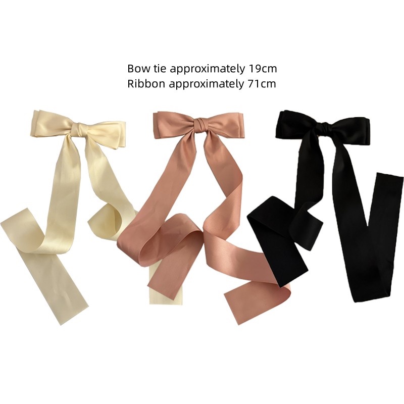 Kẹp Tóc Hình Nơ Ruy Băng Lớn Thanh Lịch / Kẹp Tóc Phong Cách Phổ Biến