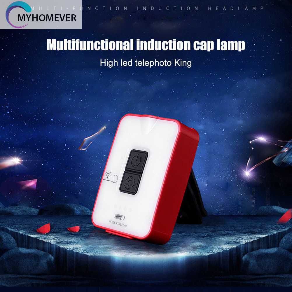 Đèn LED Kẹp Mũ 1200mAh USB / Type-C Cảm Biến Thông Minh Có Thể Sạc Lại