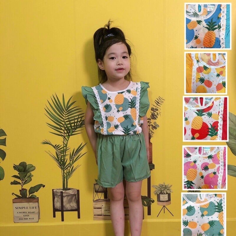 Đồ lụa hình trái cây cho bé gái hàng new