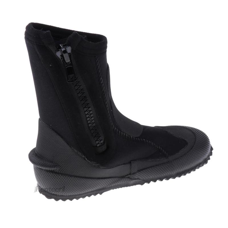 1 [Fenteer1] Giày Bốt Lặn Dày 5mm Có Dây Kéo