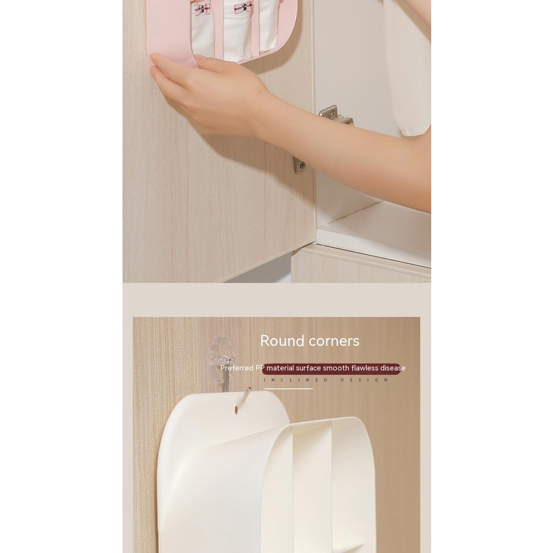 Hộp Đựng Vớ Gắn Tường Không Cần Khoan Tiện Dụng