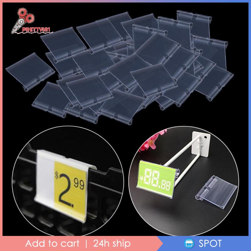 [Prettyia1] Set 2 Giá Đỡ Nhãn Màu Trong Suốt Kích Thước 60x42mm