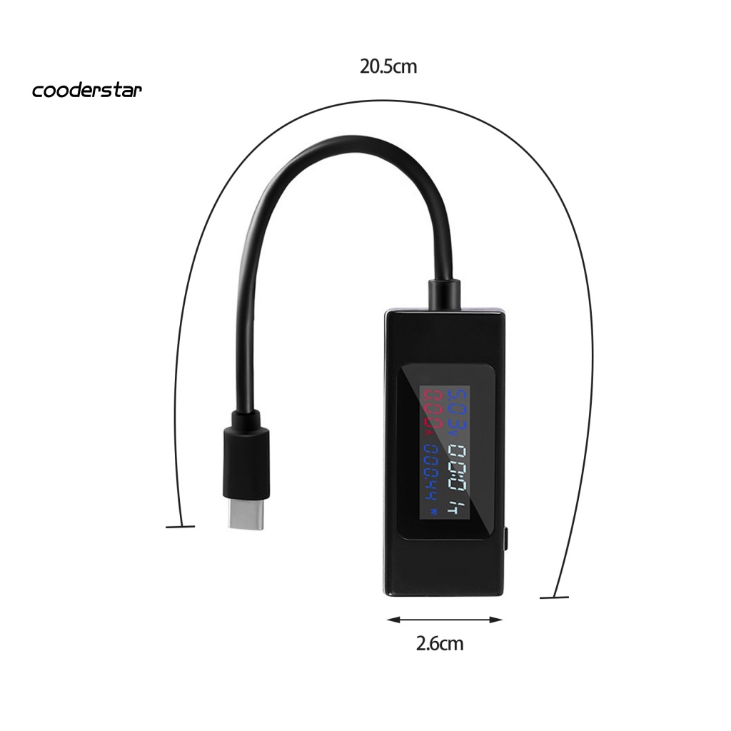 Mô Đun Kiểm Tra Nguồn Điện Type-C Với Màn Hình LCD Cho Điện Thoại