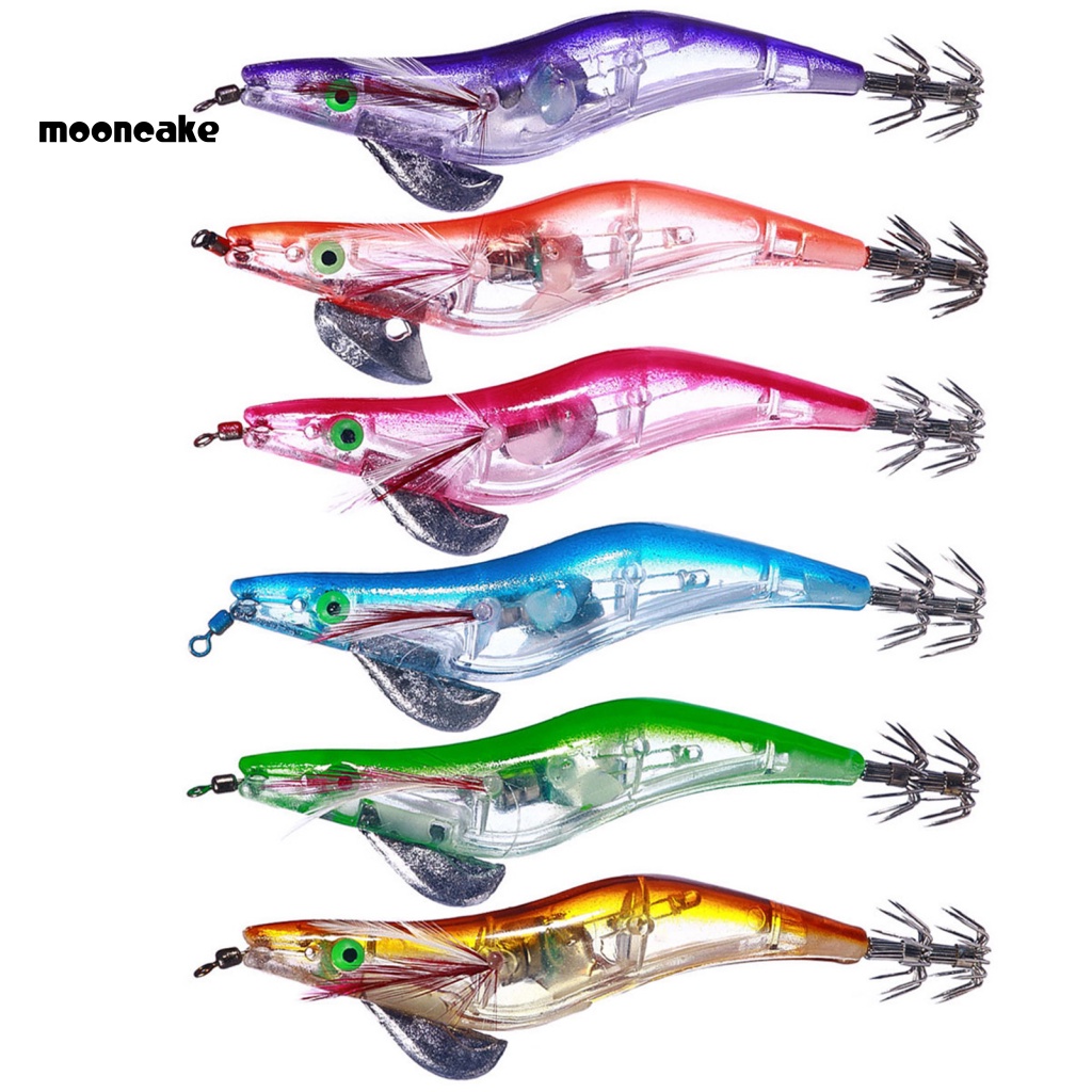 &lt; Mooncake &gt; Mồi Câu Cá Giả Hình Tôm Nhiều Móc Dễ Lắp Đặt