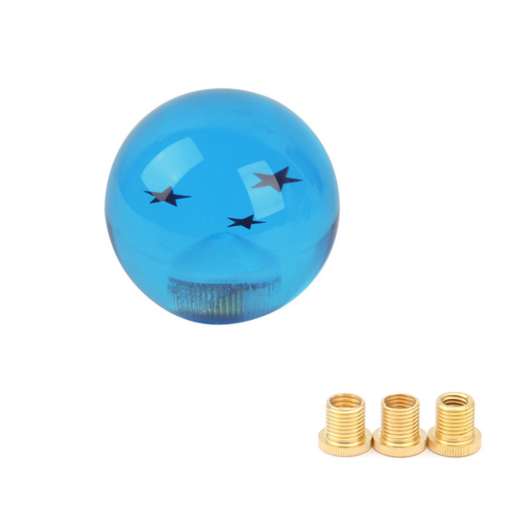 Núm Tay Nắm Cần Số Xe Hơi Họa Tiết Ngôi Sao Màu Xanh Dương 7 Sao