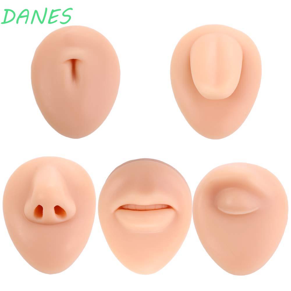 Mô Hình Mặt Silicone Dùng Thực Hành Xỏ Khuyên Mũi / Rốn Chuyên Nghiệp