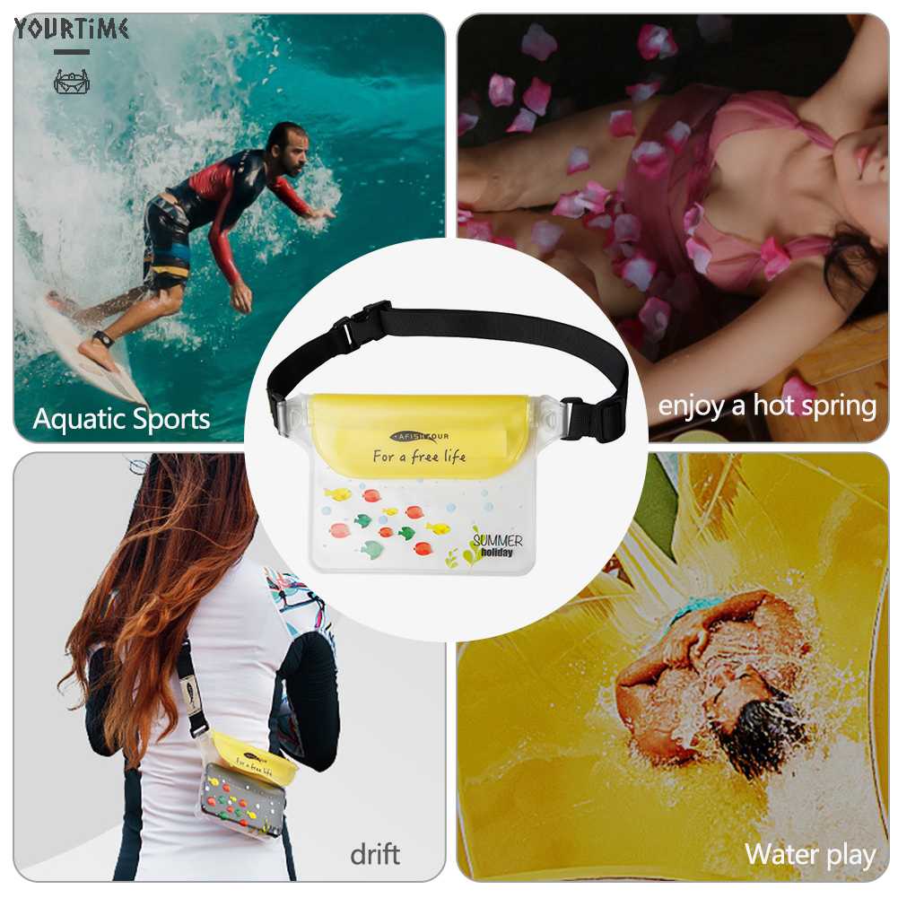 Túi Đựng Điện Thoại Đeo Hông Chống Thấm Nước Tiện Dụng Khi Đi Bơi / Lặn Biển