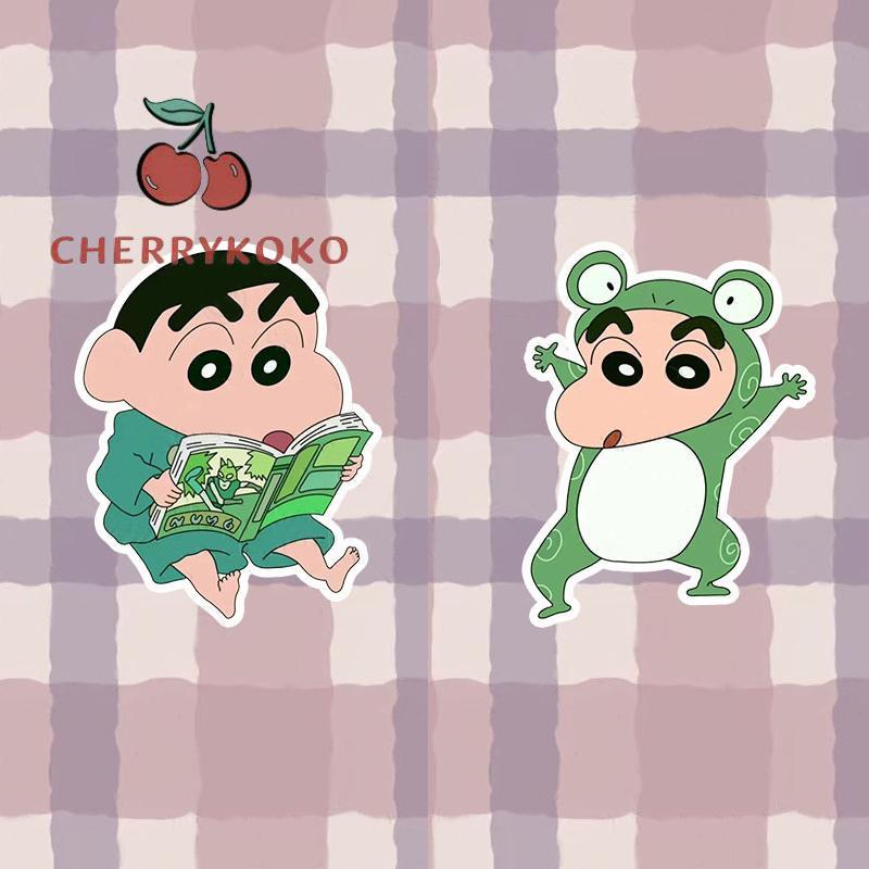 🍒🍒CHERRYKOKO Ghim Cài Áo Bằng Acrylic Hình Cậu Bé Bút Chì Shin-Chan Dễ Thương