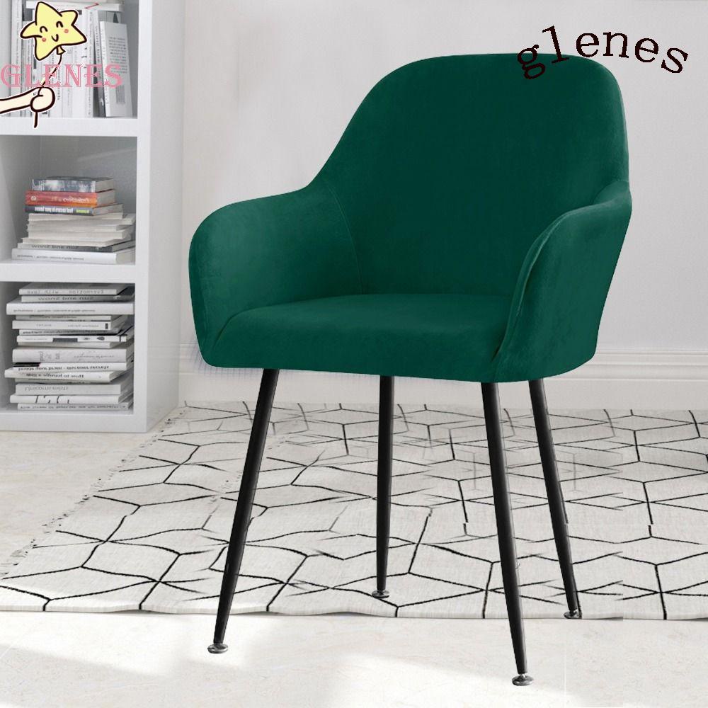 Vỏ Bọc Ghế Ngồi Khách Sạn Bằng Nhung Dày Dặn Màu Trơn Dễ Giặt Tiện Dụng