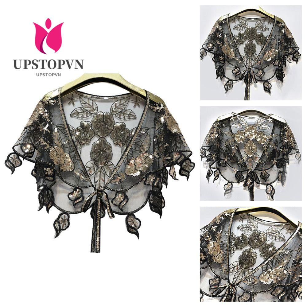 Áo Choàng Đính Kim Sa Lấp Lánh Thời Trang Cho Nữ
