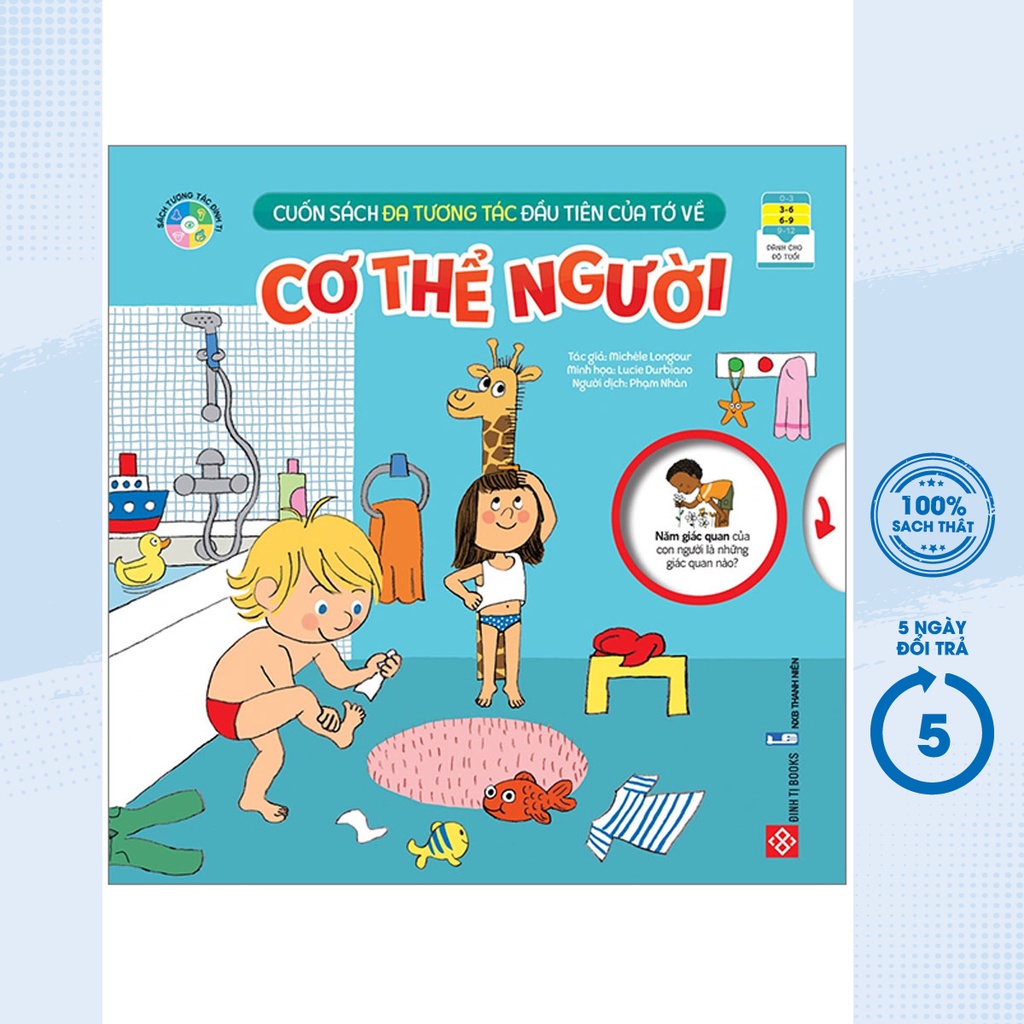 Sách - Cuốn Sách Đa Tương Tác Đầu Tiên Của Tớ Về - Cơ Thể Người (Dành Cho Độ Tuổi 3-9) - DTI