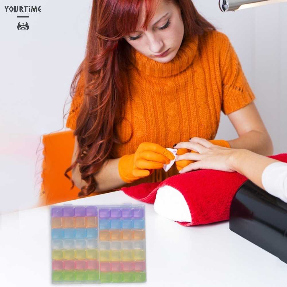 Hộp Nhựa 56 Ngăn Đựng Phụ Kiện Trang Trí Móng Tay