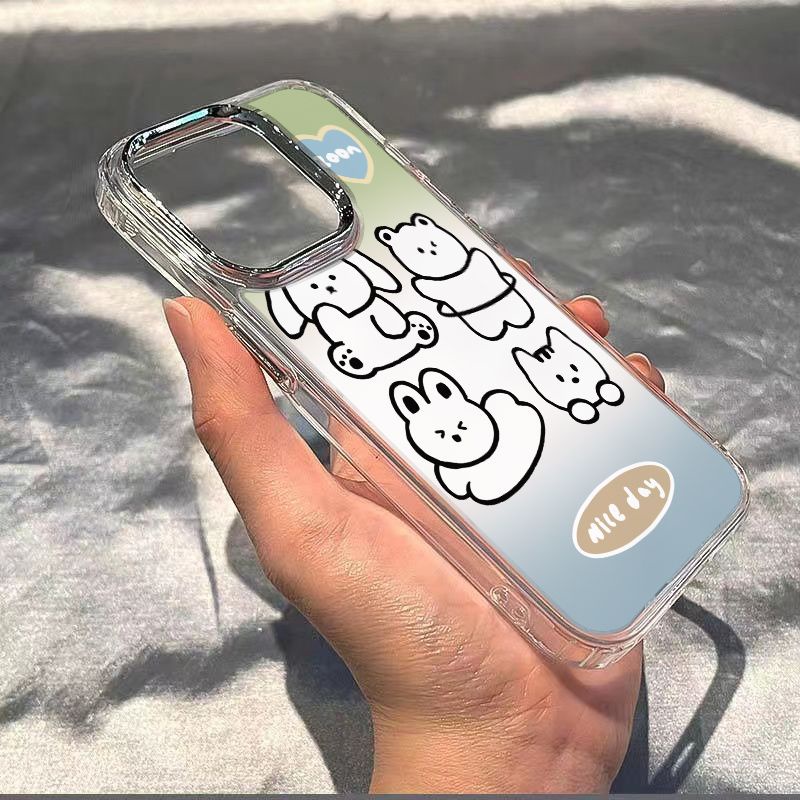 ✅Ốp Điện Thoại Mềm Chống Sốc In Hình Động Vật Hoạt Hình Cho Iphone max14pro 11plus / 7 8iPhone12 Apple 13ins