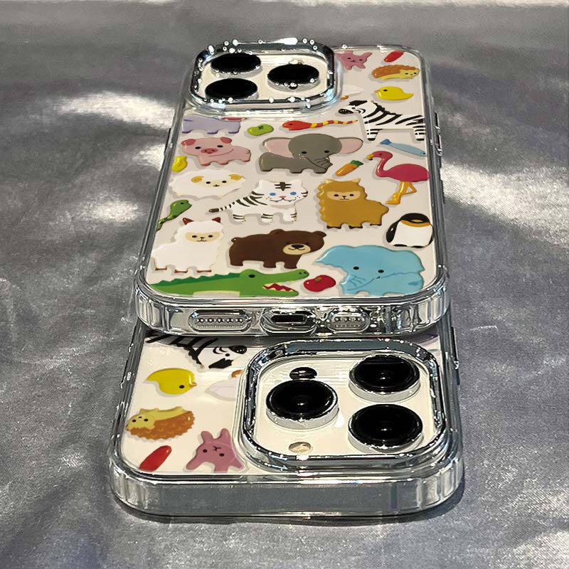 ✅Ốp Điện Thoại Dẻo Họa Tiết Hoạt Hình Động Vật Dễ Thương Chống Sốc Cho Iphone12 7max 13811 plus 14Pro