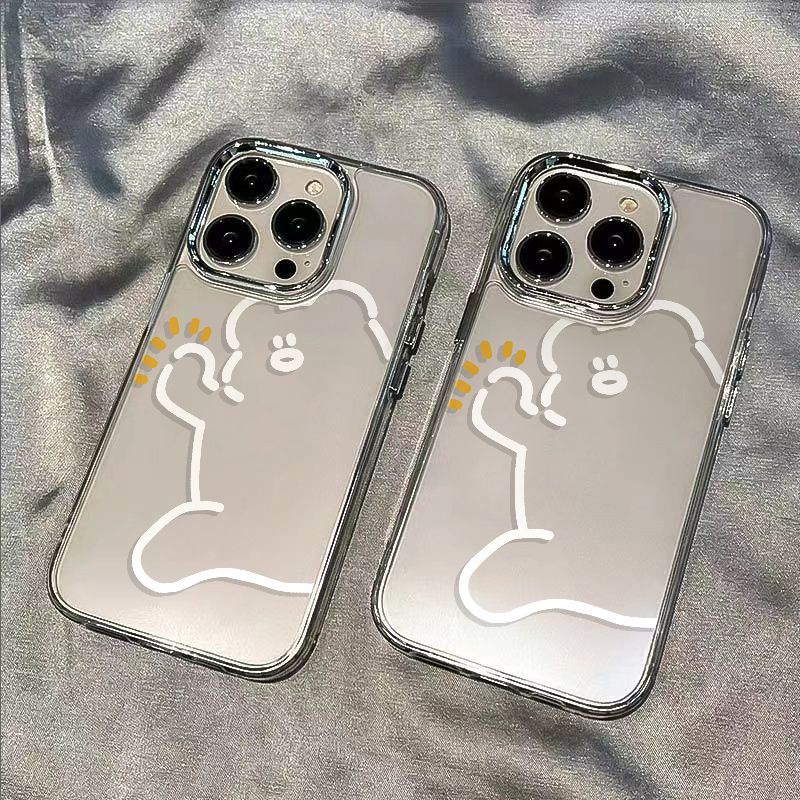 ✅Ốp Điện Thoại Mềm Chống Sốc In Hình Gấu Mập Cho Iphone 11 max13 12Plus 8 14pro 7