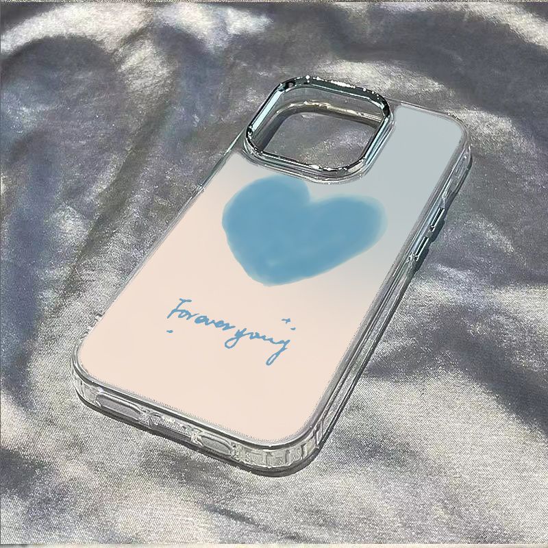 ✅Ốp Điện Thoại Mềm Chống Sốc Màu Xanh Dương Nhạt Đơn Giản Cho Iphone 12 14pro 11max 1378