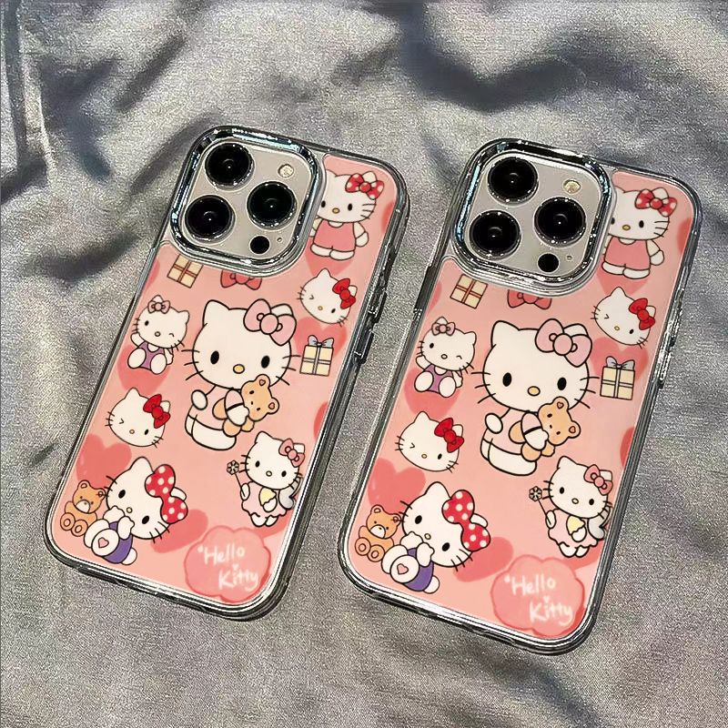 ✅Ốp Điện Thoại Mềm Chống Sốc Họa Tiết Mèo Con 13iPhone12 Apple max / 14pro Love 8711 EMSG