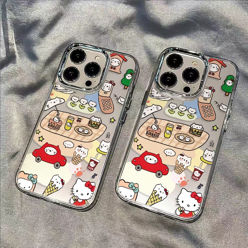 ✅Ốp Điện Thoại Mềm Chống Sốc Hình Mèo Màu Đỏ Cho Iphone 13 max7 118 14pro 12 2IAZ