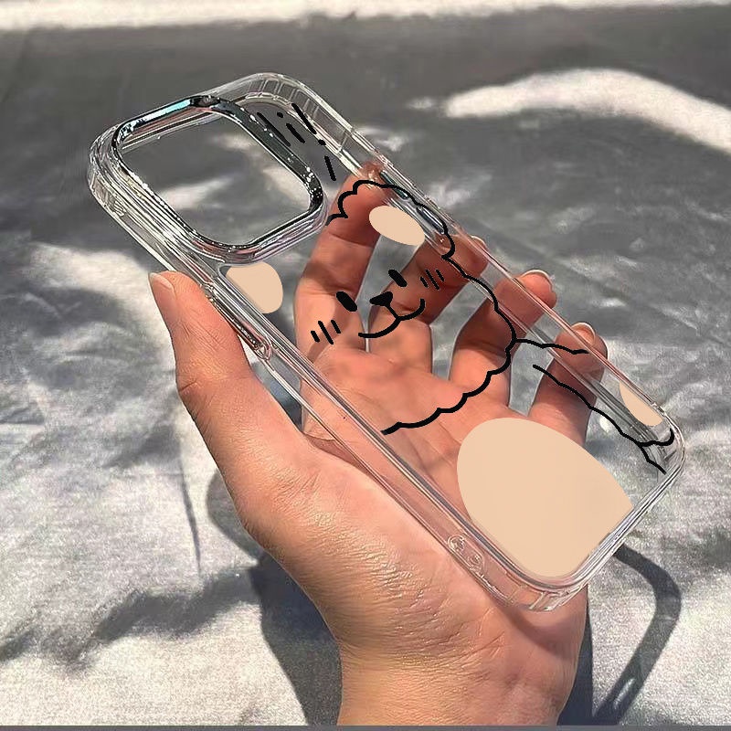 ✅Ốp Điện Thoại Mềm Chống Sốc Họa Tiết Gấu Dễ Thương Cho Iphone 138Iphone12Plus7Hi14Promax 11