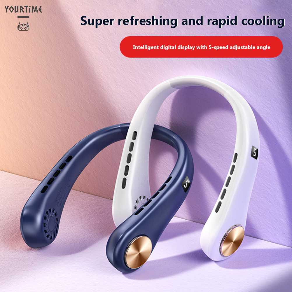 Quạt Đeo Cổ Mini Không Cánh Thoải Mái Tiện Dụng