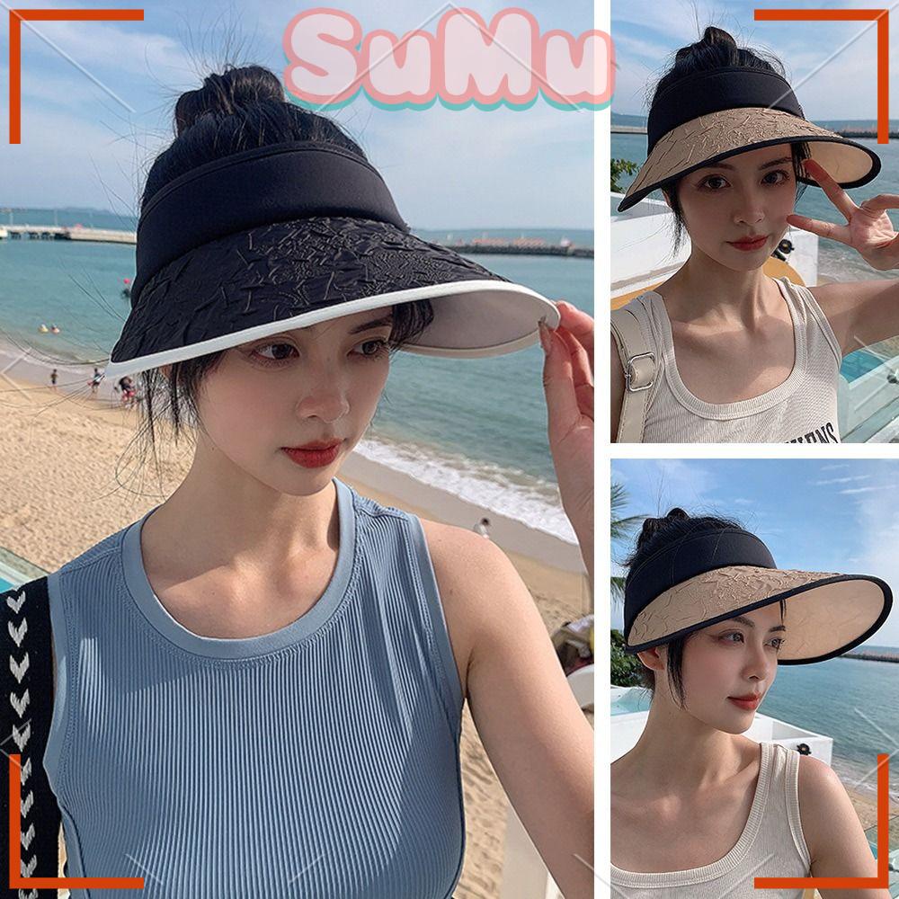 Mũ Lưỡi Trai Hở Chóp Vành Rộng Chống Nắng Thời Trang Cho Nữ