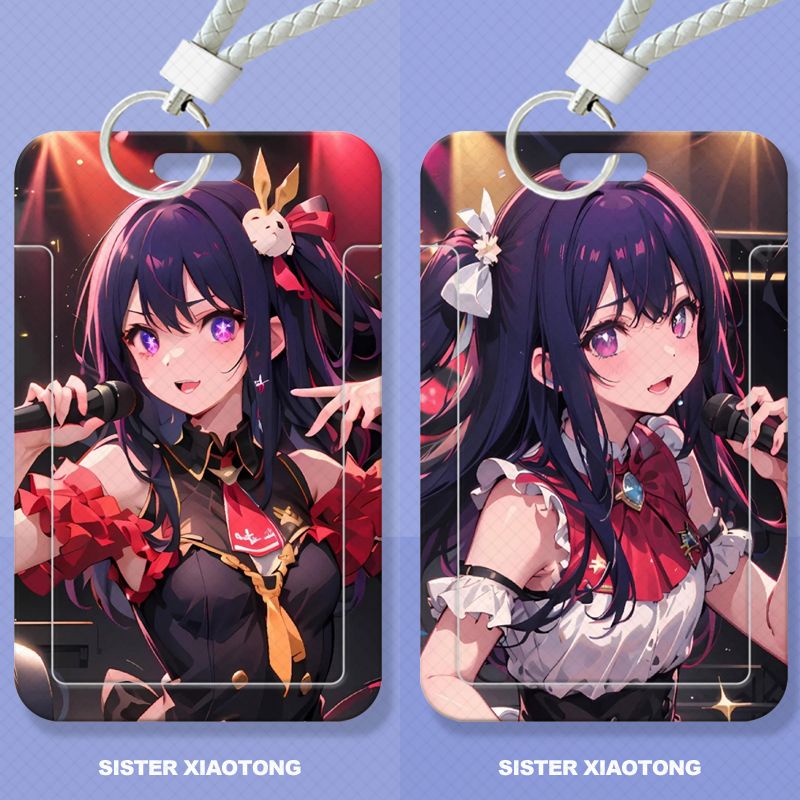 Oshi no Ko anime student slider card holder meal card bus card ID card protector access card campus