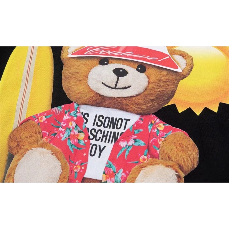 M-os &amp; CH-No &amp; - Áo Thun Tay Ngắn Hình Gấu Mặc Đi Biển Thoải Mái Và Đẹp Mắt unisex