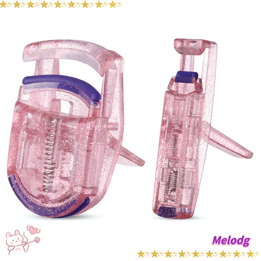 MELODG Bộ 2 Dụng Cụ Uốn Lông Mi Màu Nhũ Kim Tuyến Lâu Trôi