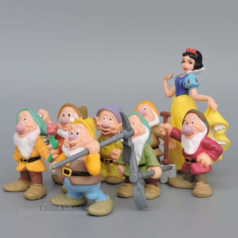 Set 7 Mô Hình Nàng Bạch Tuyết Và Bảy Chú Lùn Làm Bằng
