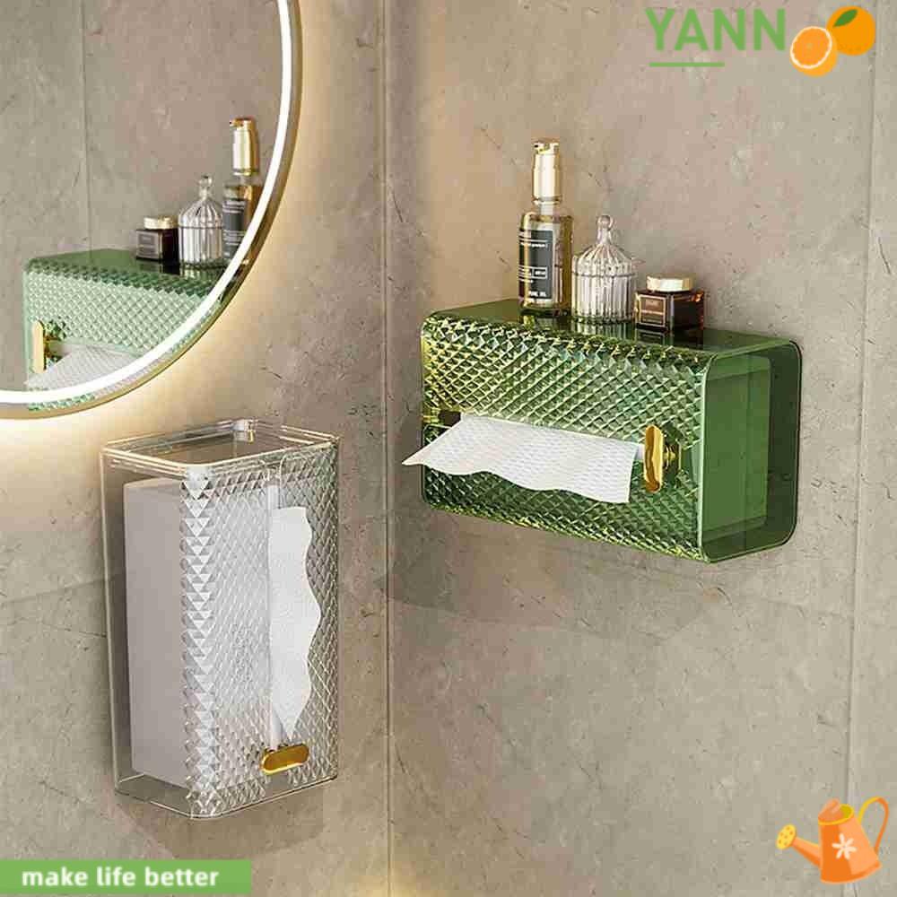 Hộp Đựng Khăn Giấy Gắn Tường Đa Năng Sức Chứa Lớn Siêu Bền Không Cần Khoan Lỗ Sáng Tạo 1 Cái
