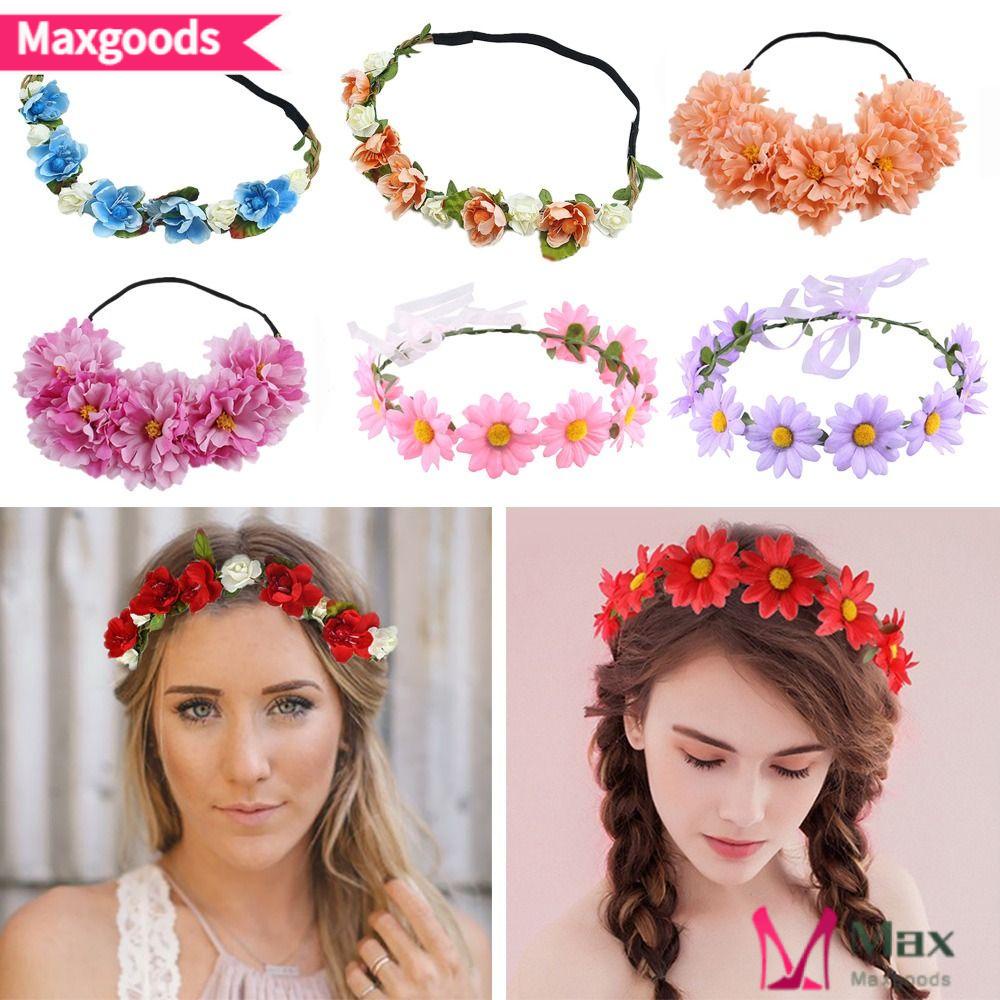 MAXG Set 2 / 3 Vòng Hoa Đội Đầu Thời Trang Cho Nữ