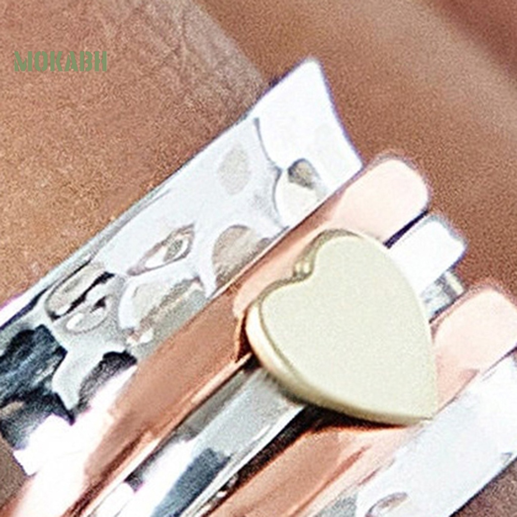 [Mok Abh] Nhẫn Xoay Họa Tiết Hình Học Phong Cách Bohemian Giúp Giảm Căng Thẳng Thời Trang Cho Nữ