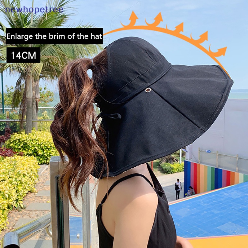 Nón Tai Bèo Vành Rộng Chống Tia UV Thời Trang Đi Biển Mùa Hè 2023 Cho Nữ