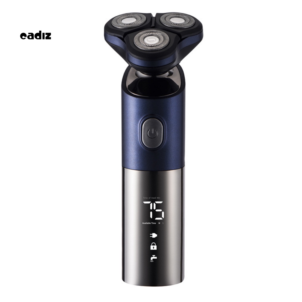 1 Bộ Tông Đơ Cạo Râu Khô / Ướt Dạng Xoay Tích Hợp Đèn LED Có Thể Sạc Lại Bằng Cổng USB