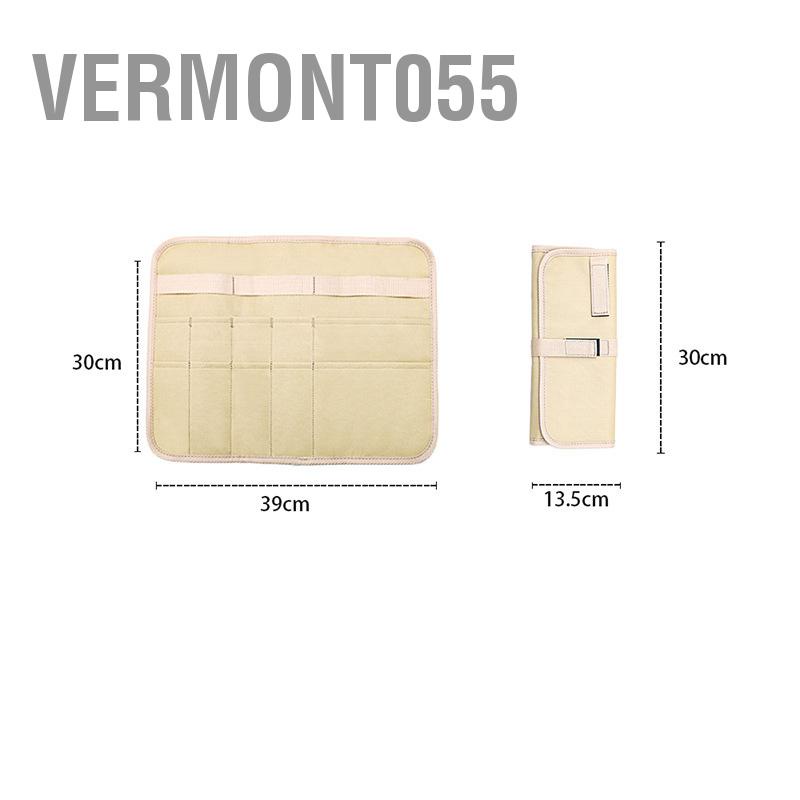 Vermont055 Bộ Đồ Ăn Di Động Túi Bảo Quản Treo Vải Oxford Có Thể Gập Lại Cho Cắm Trại Dã Ngoại Thịt Nướng