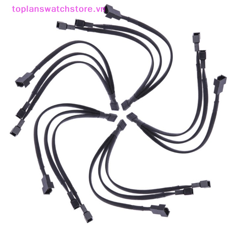 Dây Cáp Nối Dài 4 Pin Chia Cổng 1 Ra 3 Cổng Quạt Tản Nhiệt CPU PWM Bằng Đồng Thiếc Tiện Dụng