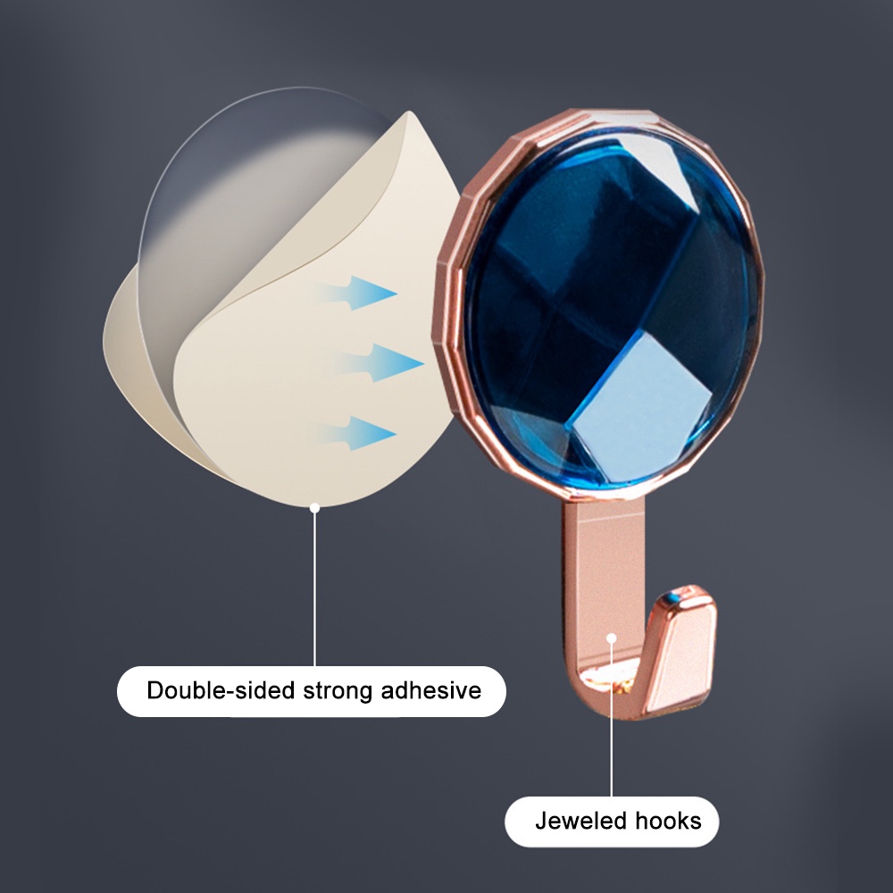 Móc Treo Đồ Hình Quả Táo Nhiều Màu Đa Năng Gắn Tường Không Cần Đóng Đinh