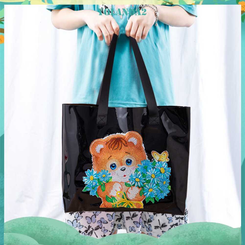 Túi Tote Đựng Tranh Đính Đá Thủ Công Dành Cho Nữ