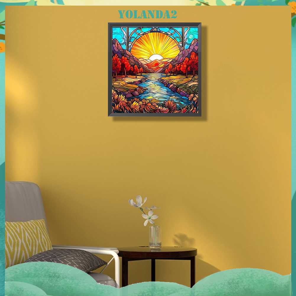 Tranh Đính Đá Kim Cương Toàn Bộ 5D DIY Hình Vẽ Phong Cảnh Trang Trí Nhà Cửa