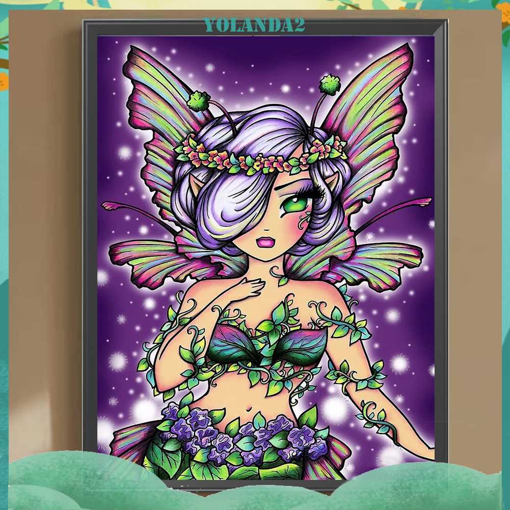 Tranh Đính Đá Kim Cương Toàn Bộ 5D DIY Hình Vẽ Cô Gái Trang Trí Nhà Cửa