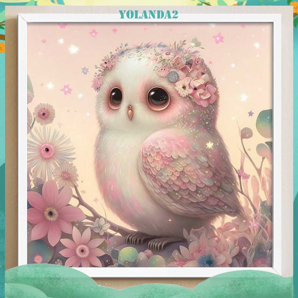 Tranh Đính Đá Kim Cương Toàn Bộ 5D DIY Hình Vẽ Con Cú